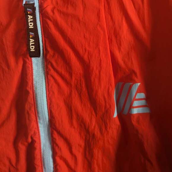 retro y2k Red and Orange Windbreaker Jacket - Picture 5 of 8